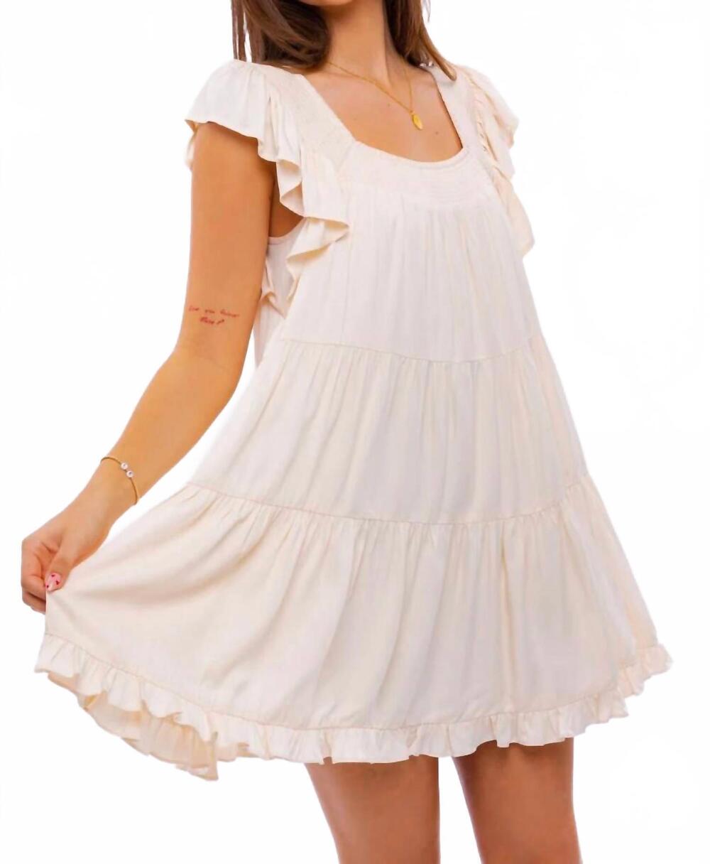 NEW LE LIS dainty darling dress in beige